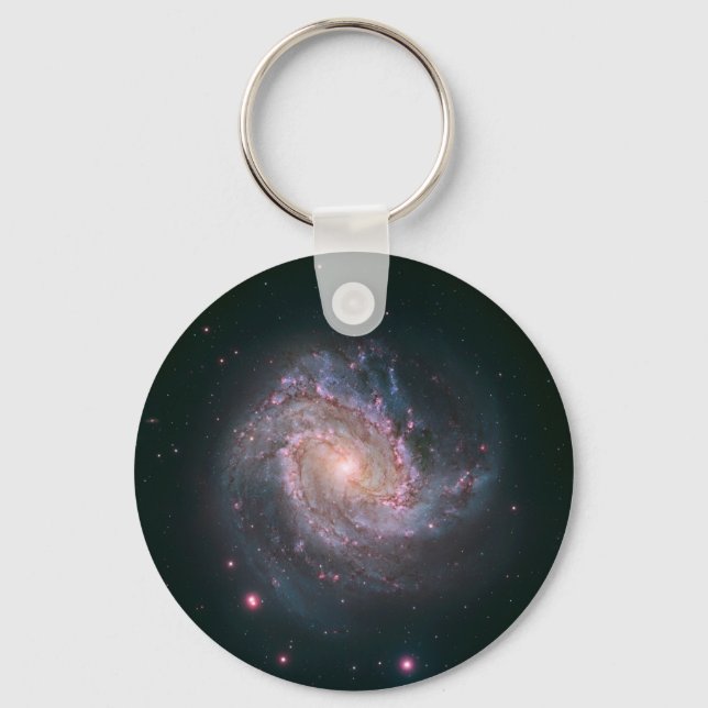 Barred Spiral Galaxy Messier 83.2 Schlüsselanhänger (Vorderseite)