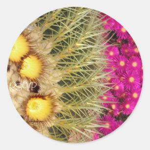 Barrel Cactus Blooms UAWG Wedding Siegels Sticker