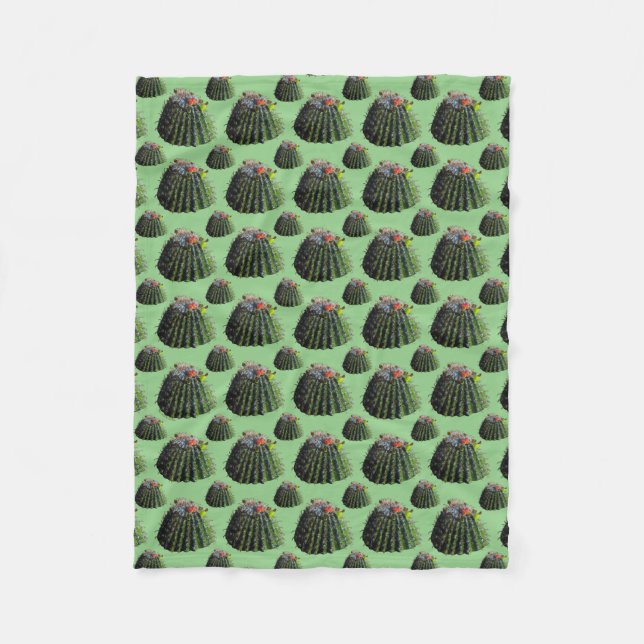 Barrel Cactus Fleece Blanket (Vorderseite)