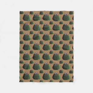 Barrel Cactus Fleece Blanket