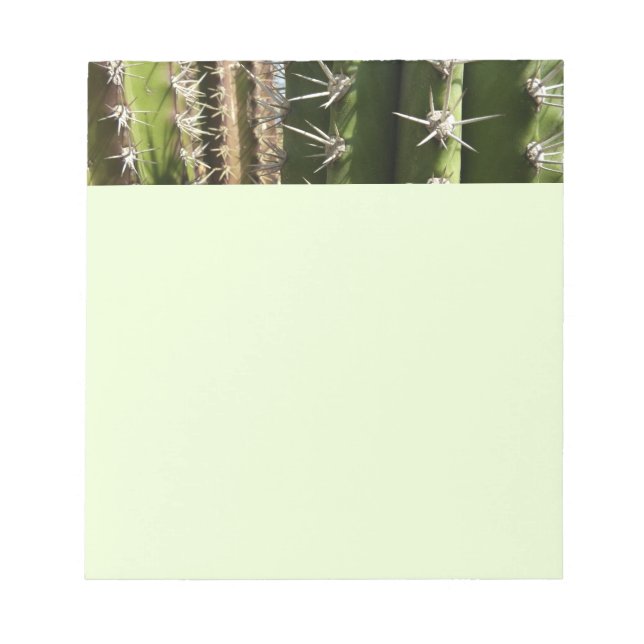 Barrel Cactus II Desert Nature Foto Notizblock (Vorderseite)