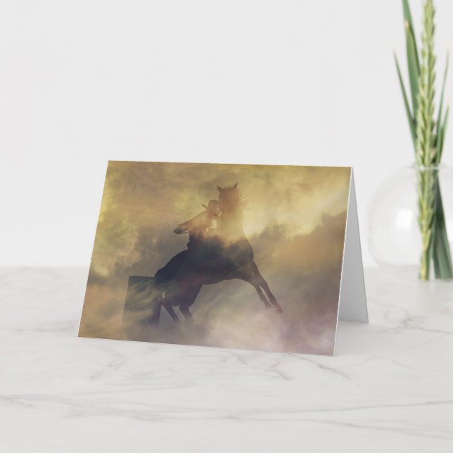 Barrel Racer carte d'anniversaire (Devant)