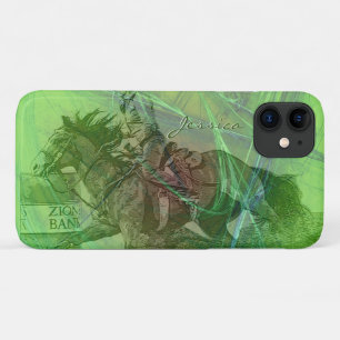 Barrel Racer II (grüner Kreis) Case-Mate iPhone Hülle