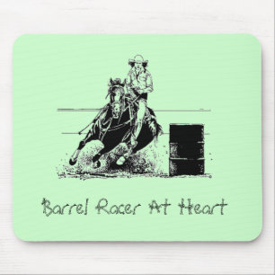 Barrel Racer im Herzen Mousepad