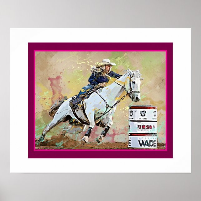 Barrel Racer Miss Rodeo Pageant Poster (Vorne)