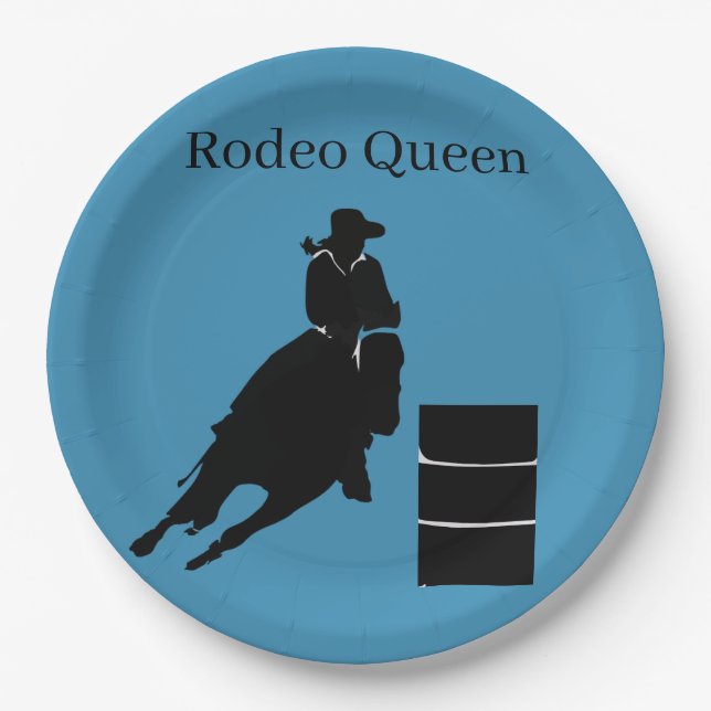 Barrel Racer Pappteller (Vorderseite)