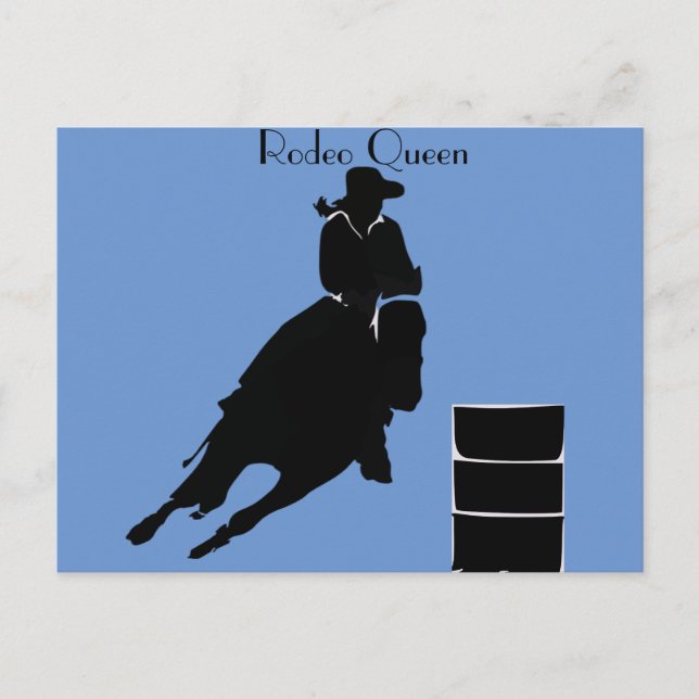 Barrel Racer Postkarte (Vorderseite)