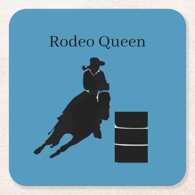 Barrel Racer Rechteckiger Pappuntersetzer (Vorderseite)