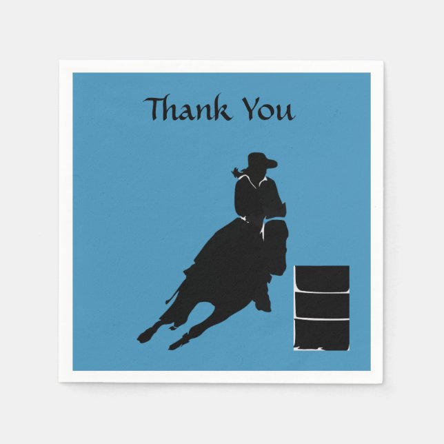 Barrel Racer Serviette (Vorderseite)