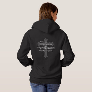 Barrel Racing auf Hoodie