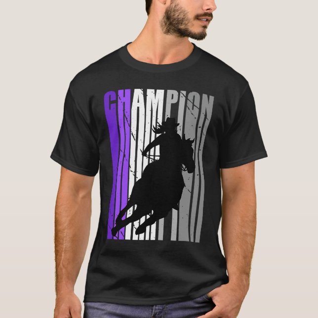 Barrel Racing Champion Southern Womens Farm T-Shirt (Vorderseite)
