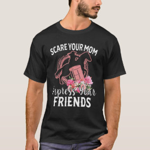Barrel Racing Cowgirl Erschrecke Mutter Beeindruck T-Shirt