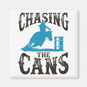 Barrel Racing die Cans jagen Magnet