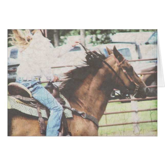 Barrel Racing Horse (Vorderseite (Horizontal))