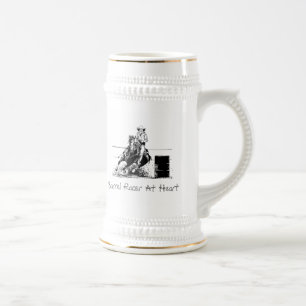 Barrel Racing Horse Bierglas