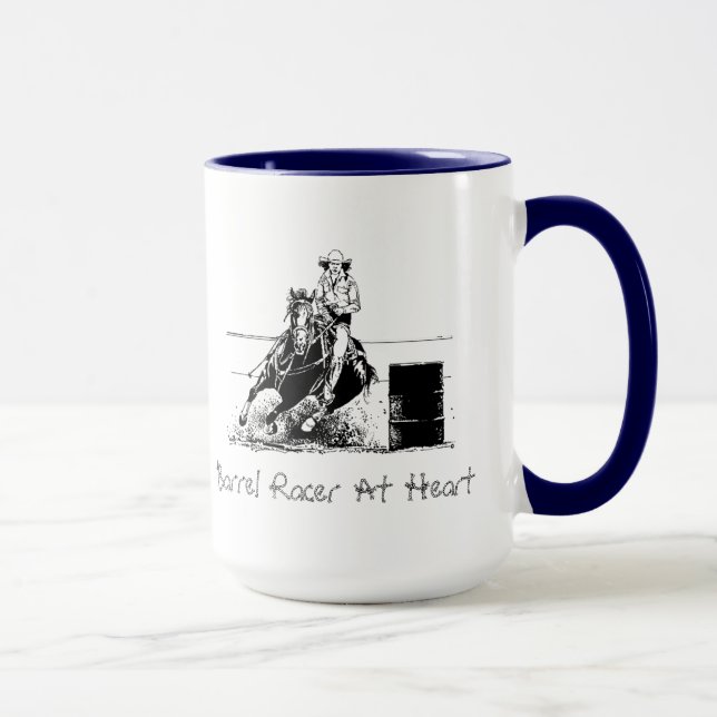 Barrel Racing Horse Tasse (Rechts)
