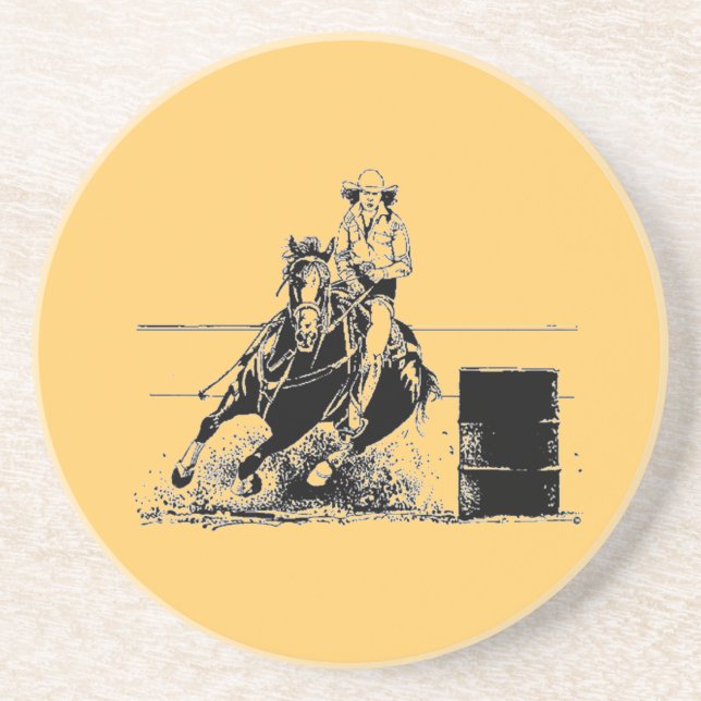 Barrel Racing Horse Untersetzer (Vorne)