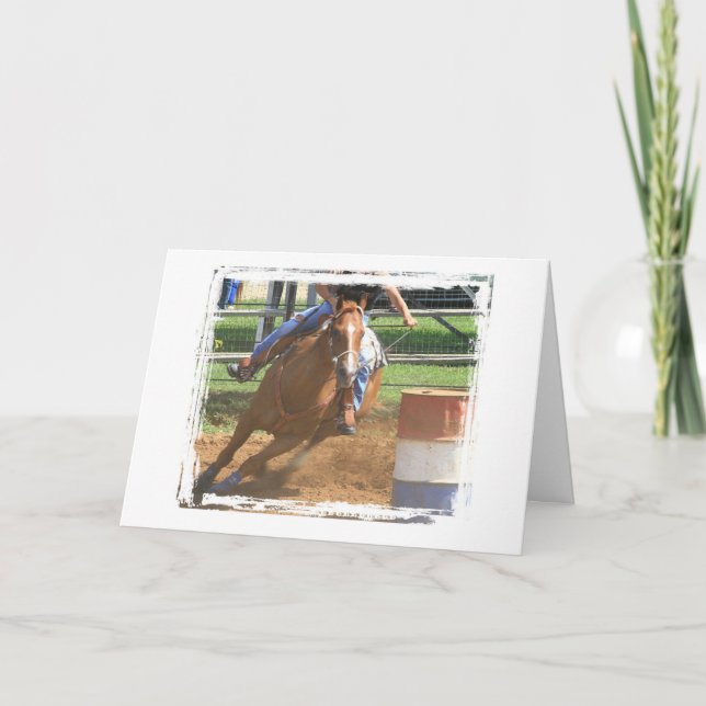 Barrel Racing Karte (Vorderseite)