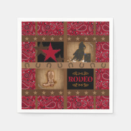 BARREL RACING PAISLEY BARREL RACER DECOUPAY PAPIER SERVIETTE