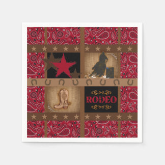 BARREL RACING PAISLEY BARREL RACER DECOUPAY PAPIER SERVIETTE