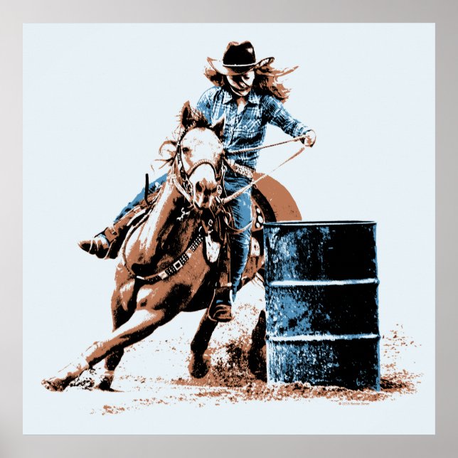 Barrel Racing Poster (Vorne)