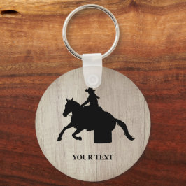 Barrel Racing Rodeo Reittier Custom Schlüsselanhän Schlüsselanhänger