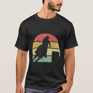 Barrel Racing Rodeo Retro Vintages Geschenk T-Shirt