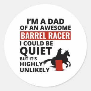 Barrel Rennen Rodeo Reiten Runder Aufkleber