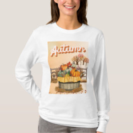 Barrel voll Pumpkins Herbst T-Shirt