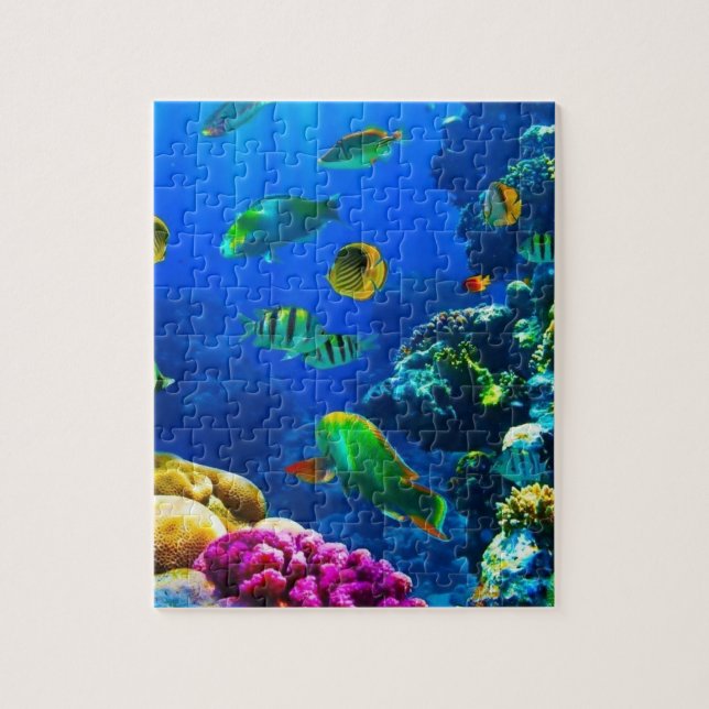 Barrier Reef Coral und Fisch Puzzle (Vertikal)