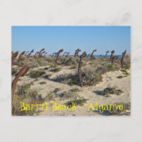 Barril Beach in Tavira, Algarve. Portugal