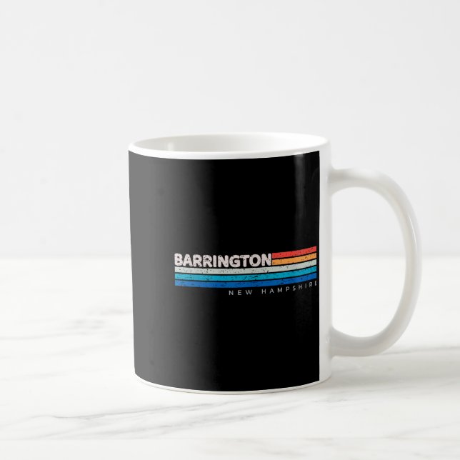 Barrington Nh New Hampshire Retro Design  Kaffeetasse (Rechts)