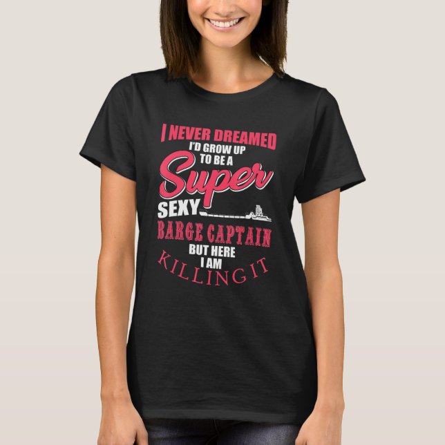Barrios Captain Sprichwort Inland Navigation T-Shirt (Vorderseite)
