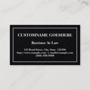 Barrister Au Carte de visite De Droit