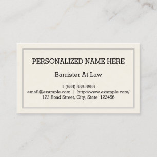Barrister simple et à clé au Carte de visite de dr