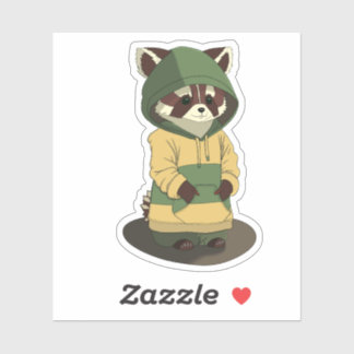 Barron der Raccoon Aufkleber
