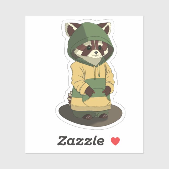 Barron der Raccoon Aufkleber (Blatt)