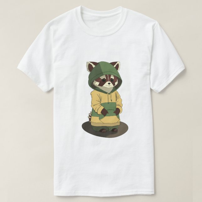 Barron der Raccoon T-Shirt (Design vorne)