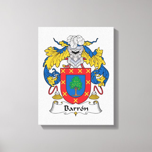 Barron Familienwappen Leinwanddruck (Vorderseite)
