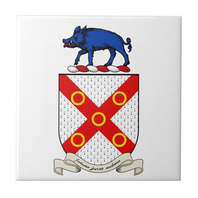 Barron Wappen Fliese (Vorderseite)