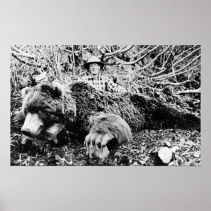 Barrs Bär über 10 Fuß lang, Alaska Poster