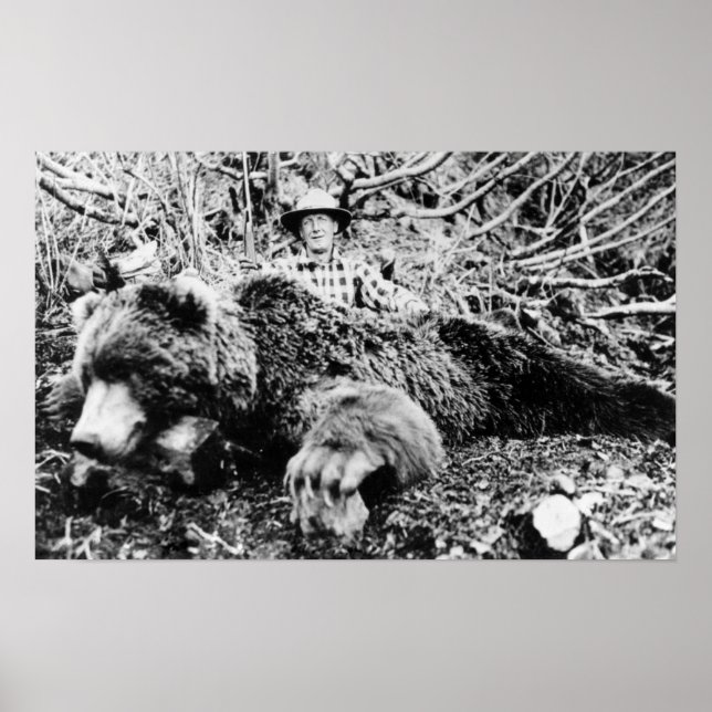 Barr's Bär über 10 Fuß lang, Alaska Poster (Vorne)