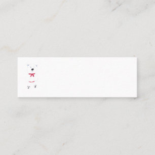 Barry Bear Mini Business Cards Visitenkarte