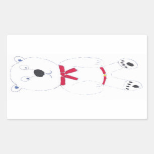 Barry Bear rechteckige Stickers