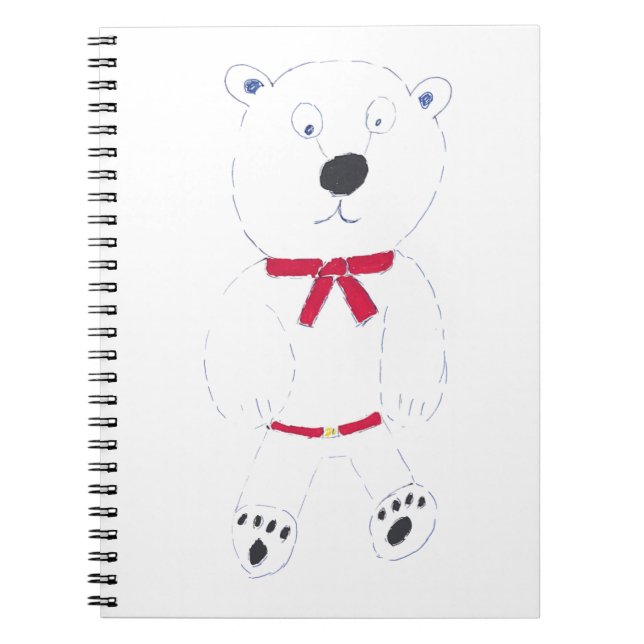 Barry Bear Spiral Notebook Notizblock (Vorderseite)