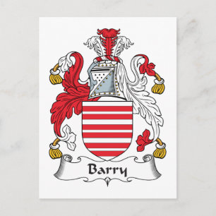 Barry Familienwappen Postkarte