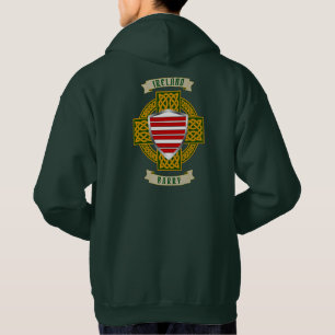 Barry Irish Shield & Celtic Cross Hoodie