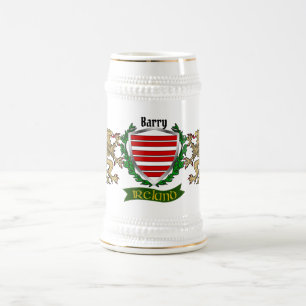 Barry Irish Shield Personalisiert Bierglas