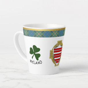 Barry Irish Shield & Tartan Personalisiert Milchtasse
