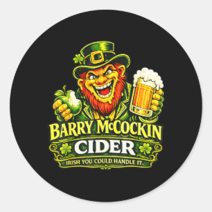 Barry McCockiner McConconner Irischer Pub Lustiger Runder Aufkleber